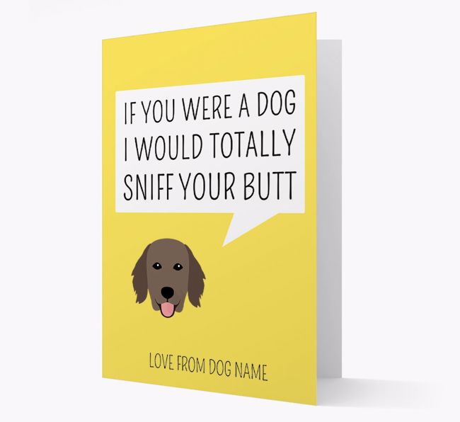 Personalized 'I'd Sniff Your Bum' Card